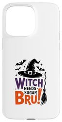 Funny Witch Hat Halloween for Candy Lovers Case for iPhone 15 Pro Max