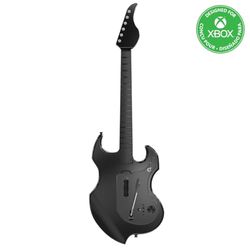 PDP Gaming RIFFMASTER Wireless Guitar Controller for Xbox Series X|S, Xbox One, & Windows 10/11 PC, Czarny i szary