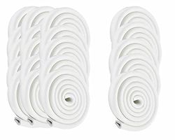 HIMRY® 40 Metros Protector Borde Forma de U, Espuma para Borde de Mesa de Vidrio, Anticolisión Tira para Bebés y niños, Protectores para Bordes, Extra DENSOS. 20x2M, Blanquecino KXD7003 White