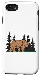 Carcasa para iPhone SE (2020) / 7 / 8 Elijo el oso divertido Un viaje en el bosque