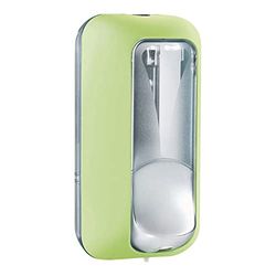 Mar Plast A89101VE - Dispensador de jabón (0,55 L, 217 x 117 x 103 mm), color verde y transparente