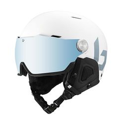 bollé Might Visor Casque de Ski Mixte, Blanc, Small