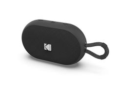 KODAK Altoparlante Bluetooth Portatile PWS-2284 – 6W RMS, Impermeabile IPX7, Batteria 1500mAh, Autonomia 10-12h, Stereo TWS, Vivavoce, Cinturino in Silicone, Cavo USB-C Incluso – Nero