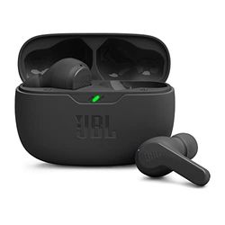 JBL Wave Beam Auricolari Wireless In-Ear Bluetooth, Waterproof IP54 e Antipolvere IPX2, Deep Bass Sound, Tecnologia Smart Ambient e Voice Aware, Fino a 32 h di Autonomia, Nero