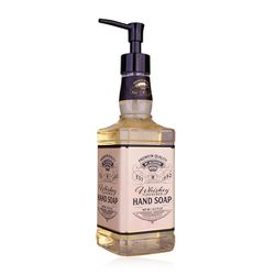 Savon pour les mains Accentra MÉLANGE SPÉCIAL dans une bouteille de style bouteille de whisky, savon pour les mains de 480 ml dans un distributeur à pompe, savon liquide, parfum whisky
