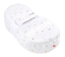 RED CASTLE, Cocon Ergonomique, Nid d'ange, Confort, Limite les RGO, Facilite le transit, Développe la motricité et l'éveil, Fabriqué en France, Tissu Oeko-Tex, Fleur de coton, Happy fox