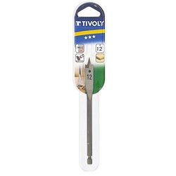 TIVOLY 10802523000 - Broca de madeira plana TECNIC de 30 mm comprimento 164 mm com cabo hexagonal