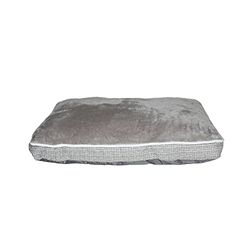 Italian Bed Linen Coussin 4 Saisons pour Animaux, Gris Clair, 66 x 49 x h12 cm