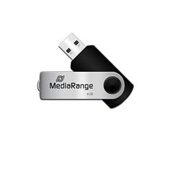 Mediarange 813002 Unidade flash USB cinzento mr908 8 GB USB 2.0 – unidades flash USB (USB 2.0, USB 2.0, tipo a, cinzento)