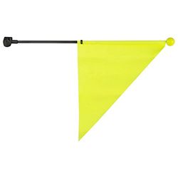 M-Wave Abstandsfahne Banderilla de Seguridad, Adultos Unisex, Amarillo, Talla única