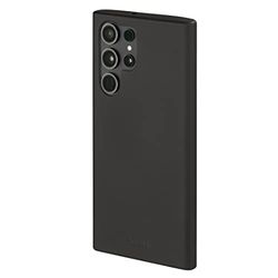 Hama Fodral för Samsung Galaxy S23 Ultra (mobiltelefonfodral skyddar mot stötar, repor och smuts, skyddsfodral möjliggör induktiv laddning, silkeslent matt TPU-fodral med mjukt foder), svart