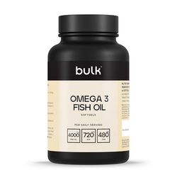Bulk Gélules d'huile de poisson oméga 3, 1000 mg, paquet de 90, l'emballage peut varier