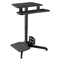 Maclean MC-848 In hoogte verstelbare computertafel bureau tablet computerhouder tafel staande & zitpositie max. hoogte 109 cm
