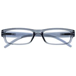 OPULIZE Ace Reading Glasses, Gris, +2,00 Dioptrías Unisex