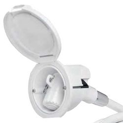 Chrome SHOWERHEAD+WHIT ROUNDCOVER+3M BROEK