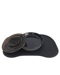 Twistshake Click Mat antislip siliconen basis voor baby's, 38 x 25 cm, BPA-vrij, zwart
