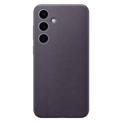 Samsung Galaxy Official S24+ Vegan Leather Case, Dark Violet