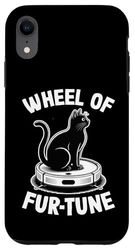 Wheel Of Fur-Tune Robot Vacuum Cleaner Funny Cat Case for iPhone XR