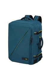 American Tourister Take2Cabin - Expandable Travel Backpack with Laptop Compartment,55cm,48.5L, Blue (Harbor Blue)