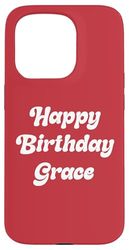 Buon Compleanno Grace Custodia per iPhone 15 Pro
