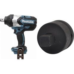Makita Boulonneuse à chocs 18V LXT 1050Nm 3/4" (machine seule) en coffret DTW1001ZJ & Kstools Réducteur à chocs 3/4' 1/2'