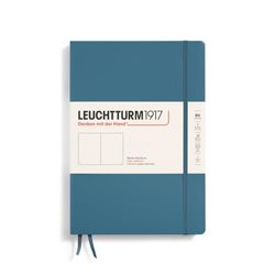 LEUCHTTURM1917 366180 notitieboek Composition (B5), hardcover, 219 genummerde pagina's, Stone Blue, blanco