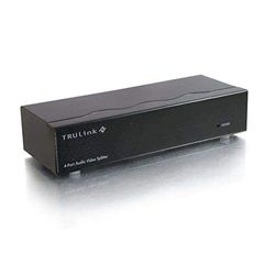 C2G TrueLink Series 4-Port UXGA VGA & 3.5MM AUX Docking Station Hub, SVGA, XGA, VGA en Audio Splitter Extender