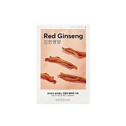 Airy Fit Sheet Mask (Red Ginseng) MISSHA Nourishing Red Ginseng Mask Unisex All Skin Types Mask 1 pc