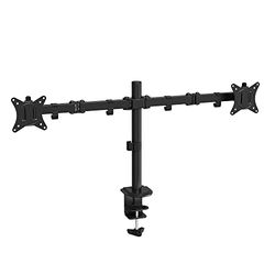 Ewent EW1512 27" Grampo preto suporte de mesa para ecrã plano, suporte para televisão (braçadeira, 16 kg, 33 cm (13 polegadas), 68,6 cm (27"), 100 x 100 mm, preto)