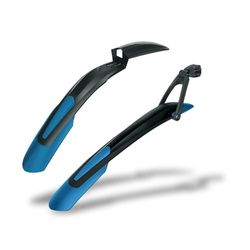 SKS Germany Set Blue 26"-29" Juego de Guardabarros con Cierre rápido, Protector contra Salpicaduras (Bicicletas de montaña, Compuesto por SHOCKBLADE & X-Blade), Azul, Unisex-Adult, Black, One Size
