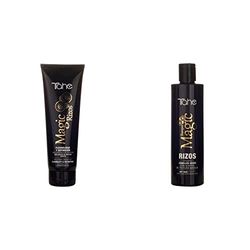 Tahe Magic Rizos Mascarilla Instantánea Recuperadora de Rizos Fijación Fuerte 250 ml 250 ml & Magic Rizos Champú para Rizos/Champú para Cabellos Secos, Efecto Hidratante Anti-encrespamiento, 300 ml