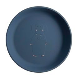 Trixie Silicone Plate – Mrs. Elephant - 100% Food Grade Silicone – 4m+ Durable and Easy to Clean Tableware - Perfect for Baby-Led Weaning and Independent Eating