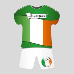 Chinchilla Almohadilla Antideslizante con diseño de Jersey de Irlanda - Soporte de Coche para teléfonos móviles y navegador por satélite con Estilo de Jersey, EM 2024, Fiebre del fútbol