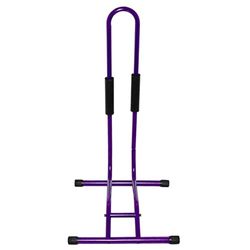 RASENFREUND Stojak na rowery Easy Purple do 6 cm stojak do rowerów o rozmiarze do 29" – nóżki antypoślizgowe – stojak do rowerów/rowerów elektrycznych/stojak konserwacyjny