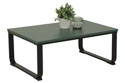 Apollo Freddy Tavolino da Salotto, Legno ingegnerizzato Metallo, Verde, B 90 x T 60cm