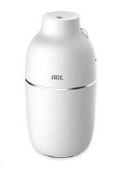 Humidificateur, Diffuseur de brume, Compact, Rafraîchit l'air, Capacité 160 ml, 2 puissances, Comprend câble USB et adaptateur pour voiture, Design élégant, Blanc