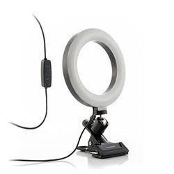 InnovaGoods® Selfielamp met klembeugel Lumahoop, verlicht je selfies en video's, verbetert de kwaliteit van je beeld, met 36 LED's en 3 verlichtingsmodi, ideaal voor thuis, werk en reizen.