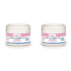 Cotton Tree Zinc And Castor Oil Cream For Nappy Rash, White (Pack of 2)