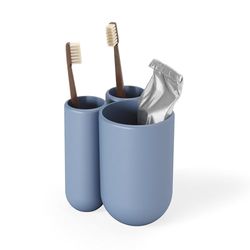 Umbra Porte-Brosse à Dents Tactile Bleu Ardoise