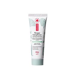 Akane - Grötomslag mask - Lera ansiktsmask mot fläckar - fet och blandad hud, med aknebenägenhet - överflödig talg - spirulina och ekologiskt teträd - 50 ml
