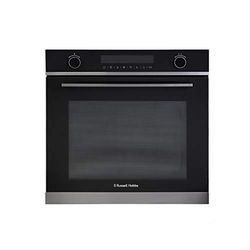 Russell Hobbs RHEO7201DS Midnight Collection Built-in 59.5cm Tall & Wide Multi-functional Electric Fan Oven, Dark Steel