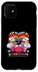 Chiedimi del mio micropene Divertente Inappropriato Groovy Retro Custodia per iPhone 11