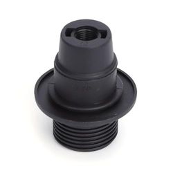 Portalampada E14 nero in plastica con sistema di bloccaggio, perfetto per installazioni semplici. Dona eleganza e assicura le lampadine E14, valorizzando l'arredamento della tua casa con stile.