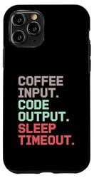 Coffee Input Code Output Sleep Timeout Programmer Case for iPhone 11 Pro