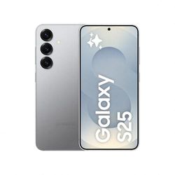 Samsung Galaxy S25 AI Smartphone, Galaxy AI, 12GB Memory, 128GB Storage, 50MP Camera, Silver Shadow, 3 Year Manufacturer Extended Warranty (UK Version)