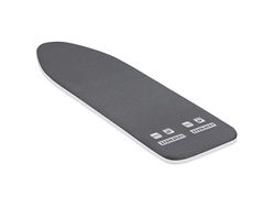 Leifheit Housse pour table à repasser noire Thermo Reflect S/M Black, housse de table à repasser rembourrée, housse pour planche à repasser avec surface max. 125 x 40 cm, pour fer à repasser à vapeur