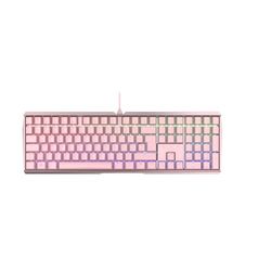 CHERRY MX BOARD 3.0 S, Tastiera Gaming Meccanica Con Filo, Layout per la Germania (QWERTZ), Corpo in Alluminio, Illuminazione RGB, Interruttori MX BLUE, Pink