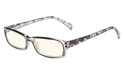 Eyekepper Computer Glasses Digital Eye Strain Prevention Reading Glasses (Grey, 4.00)