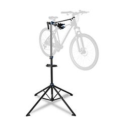 Ultrasport Bicycle Assembly Stand Professional, stable bicycle stand repair stand for bicycles of all kinds such as MTB, e-bike up to 30 kg, with clever features for bicycle repairs, Silver/Blue