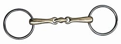 HKM 540644 unterlegtrense en Argentan, brisé Double, 14 mm, M